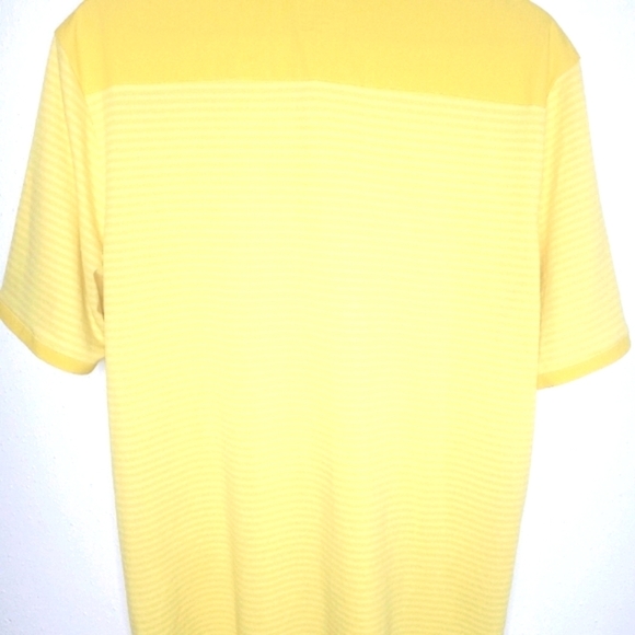 Adidas Climachill Striped Yellow Polo Shirt - Picture 4 of 10